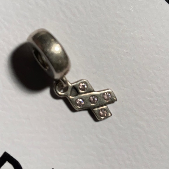 Pandora pink ribbon charm - Picture 2 of 3